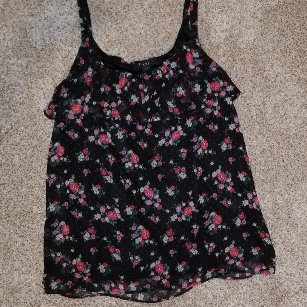 Forever 21 Floral Tank Top